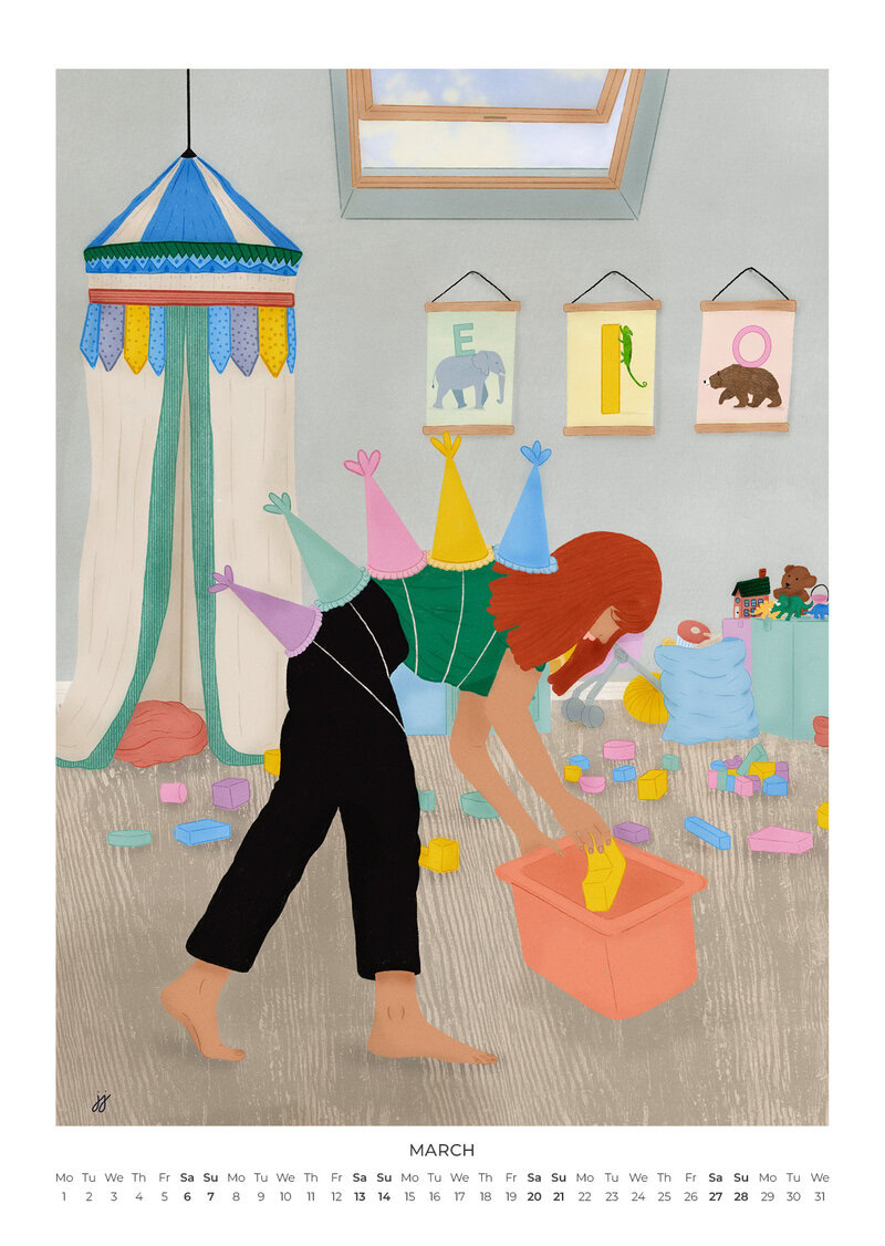 Motherhood, Unfiltered Calendar 2027 | Humorous Motherhood Illustrations