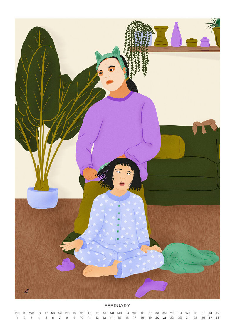 Motherhood, Unfiltered Calendar 2027 | Humorous Motherhood Illustrations