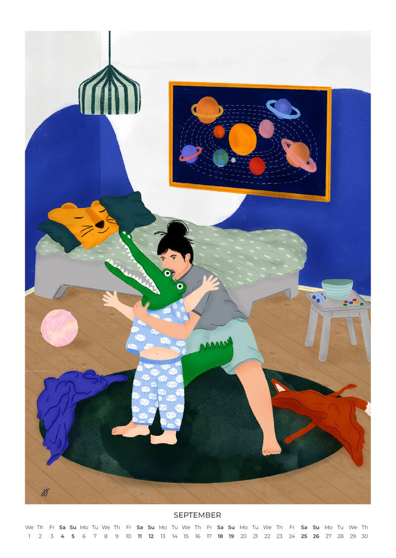 Motherhood, Unfiltered Calendar 2027 | Humorous Motherhood Illustrations