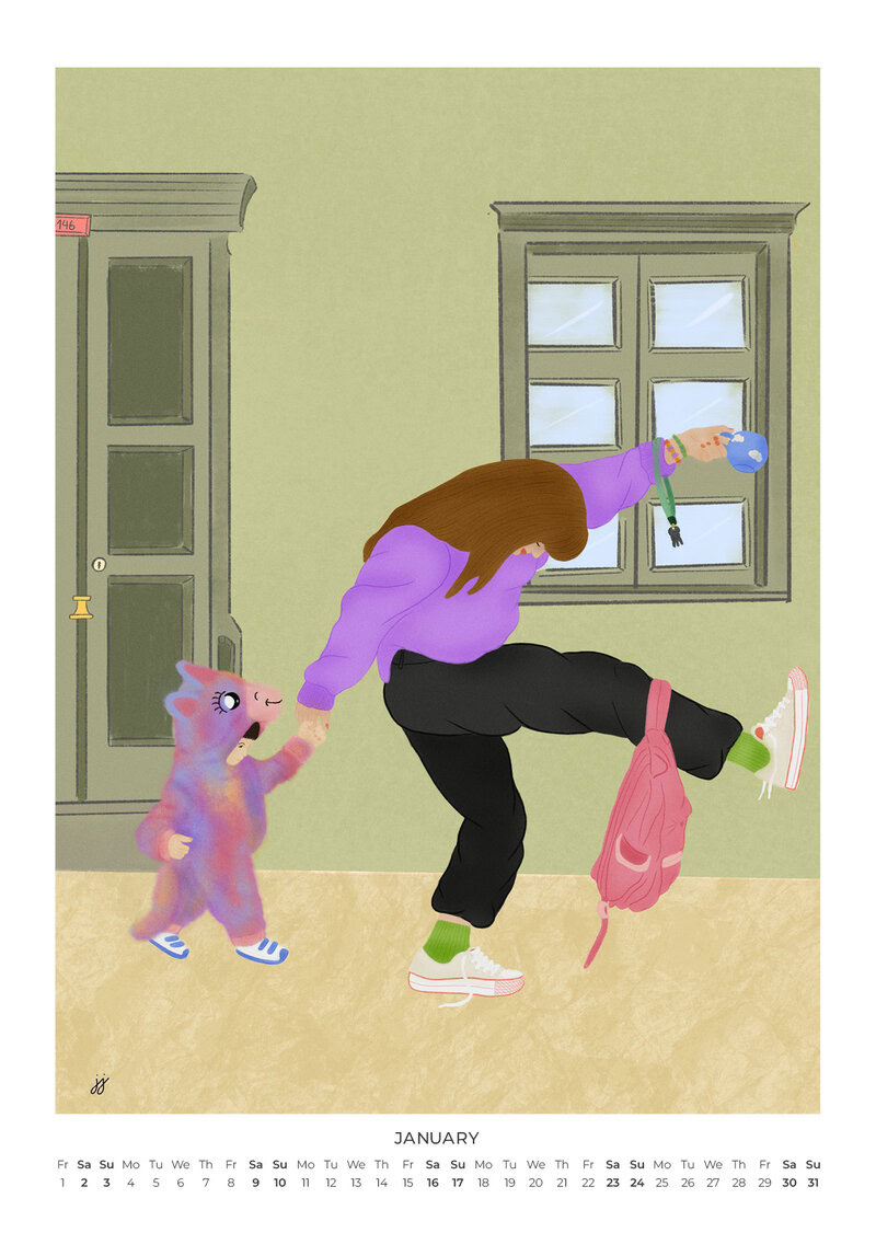 Motherhood, Unfiltered Calendar 2027 | Humorous Motherhood Illustrations