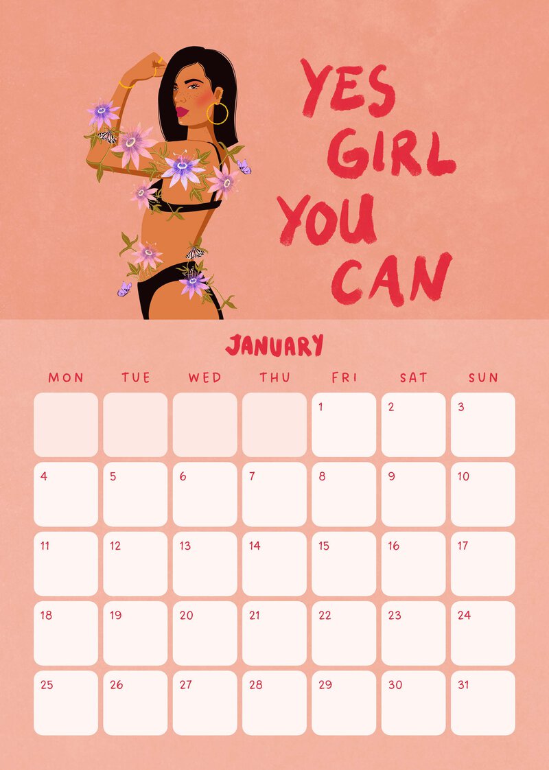 Confidence Looks Good On You Calendar 2027