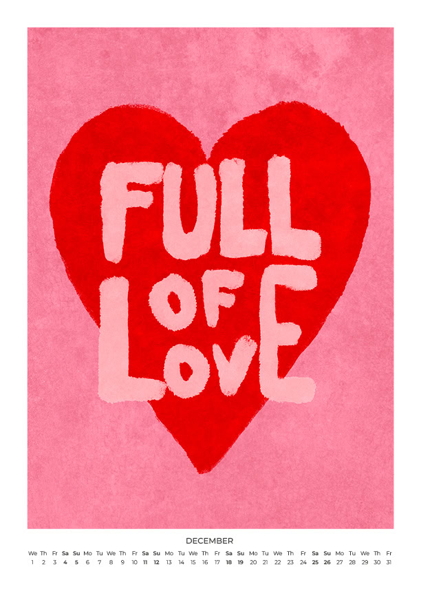 Full of Love Calendar 2027