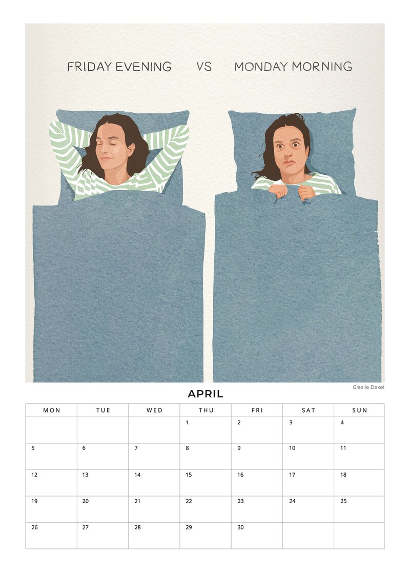 The Art of Every Day Life Kalender von Giselle Dekel