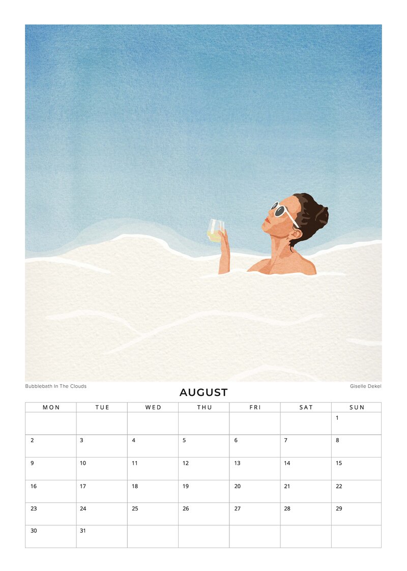 The Art of Every Day Life Kalender von Giselle Dekel