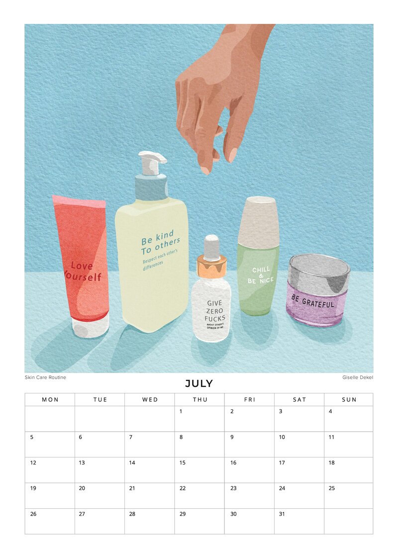 The Art of Every Day Life Kalender von Giselle Dekel