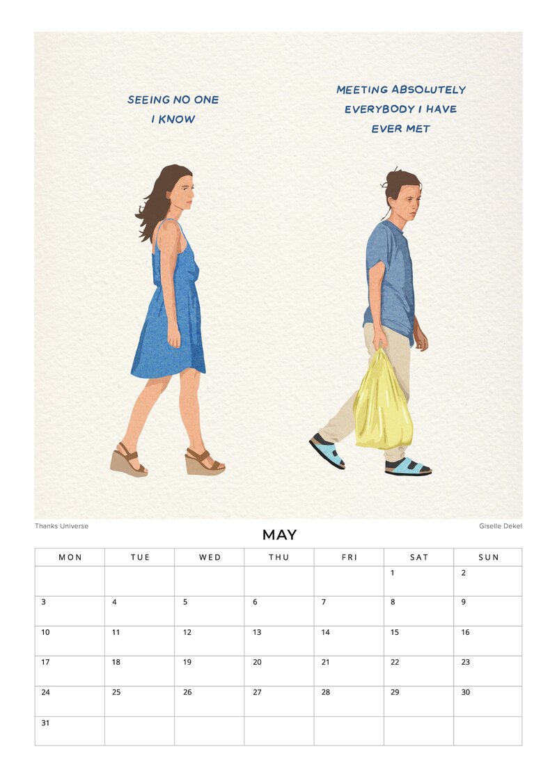 The Art of Every Day Life Kalender von Giselle Dekel