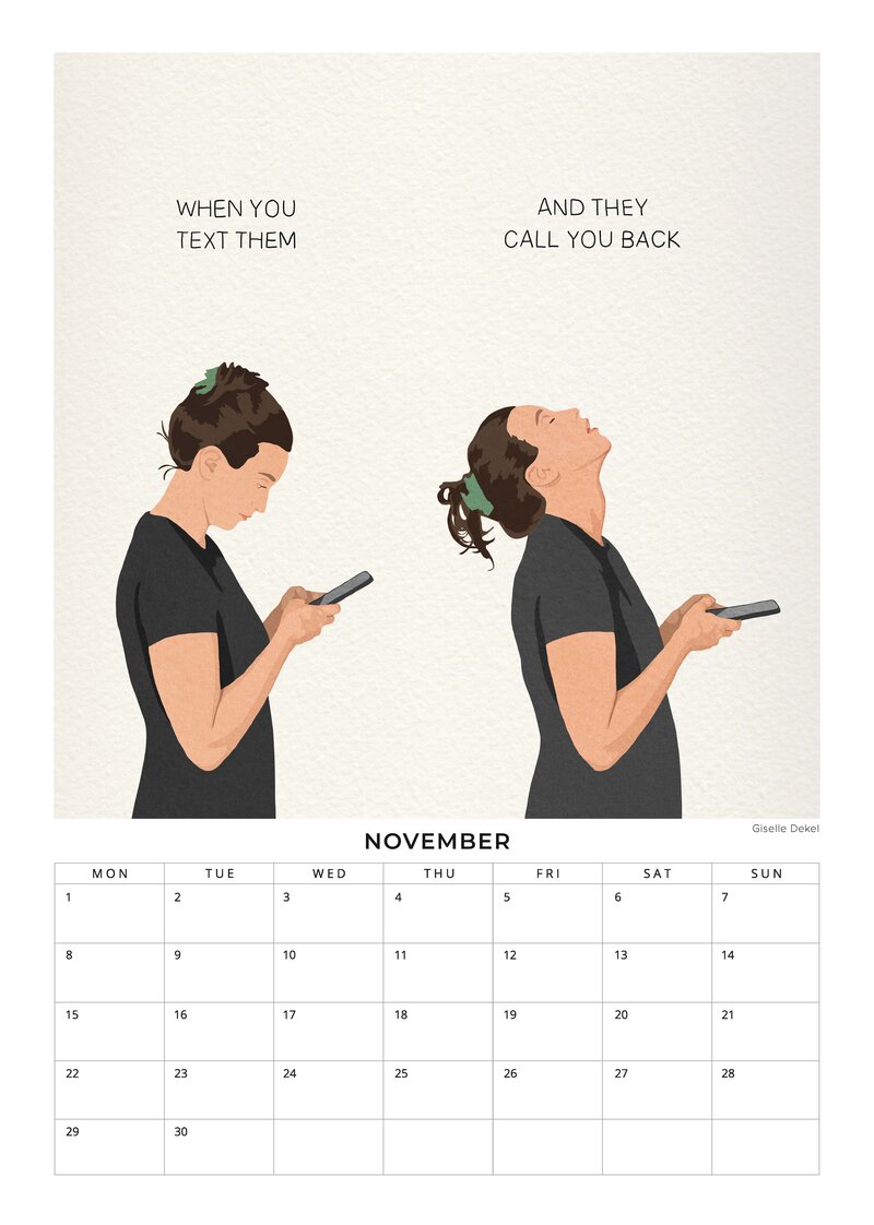 The Art of Every Day Life Kalender von Giselle Dekel