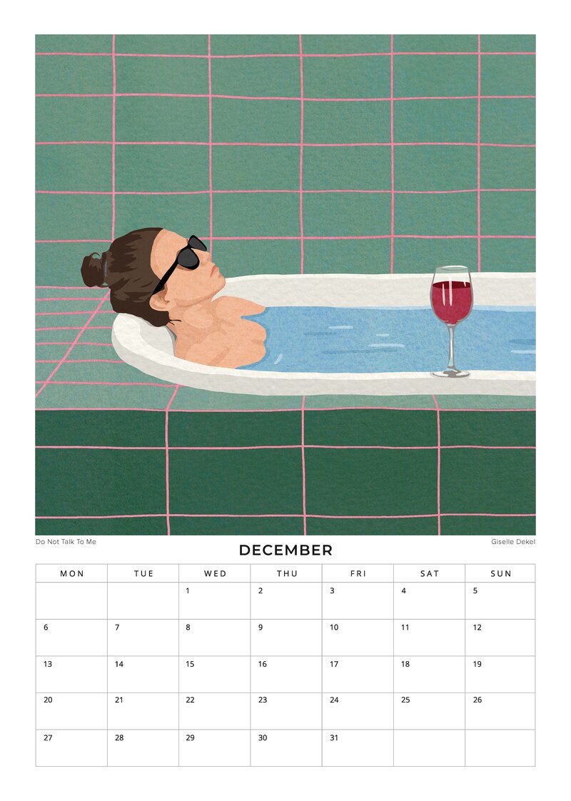 The Art of Every Day Life Kalender von Giselle Dekel