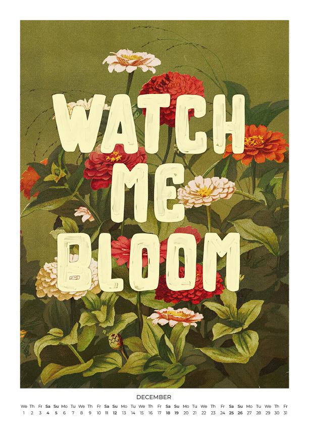 Watch Me Bloom Wandkalender 2027