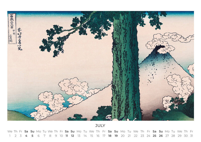 2026 Japanese Art Calendar