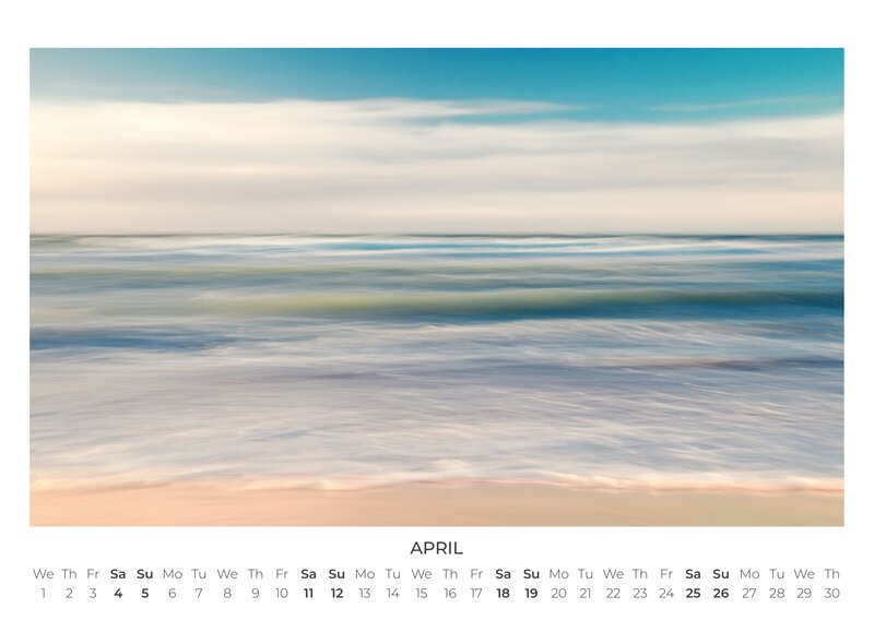 2026 Abstract Seascapes Calendar