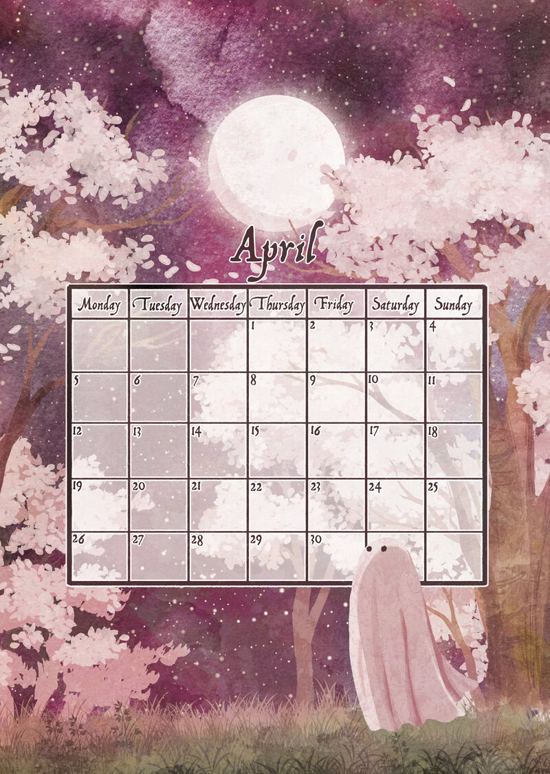 Ghosts of the Moon Calendar 2027 by Katherine Blower