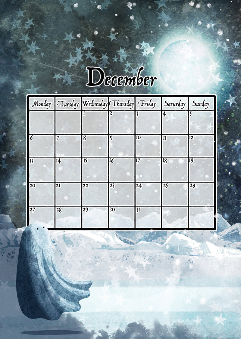 Ghosts of the Moon Calendar 2027 by Katherine Blower