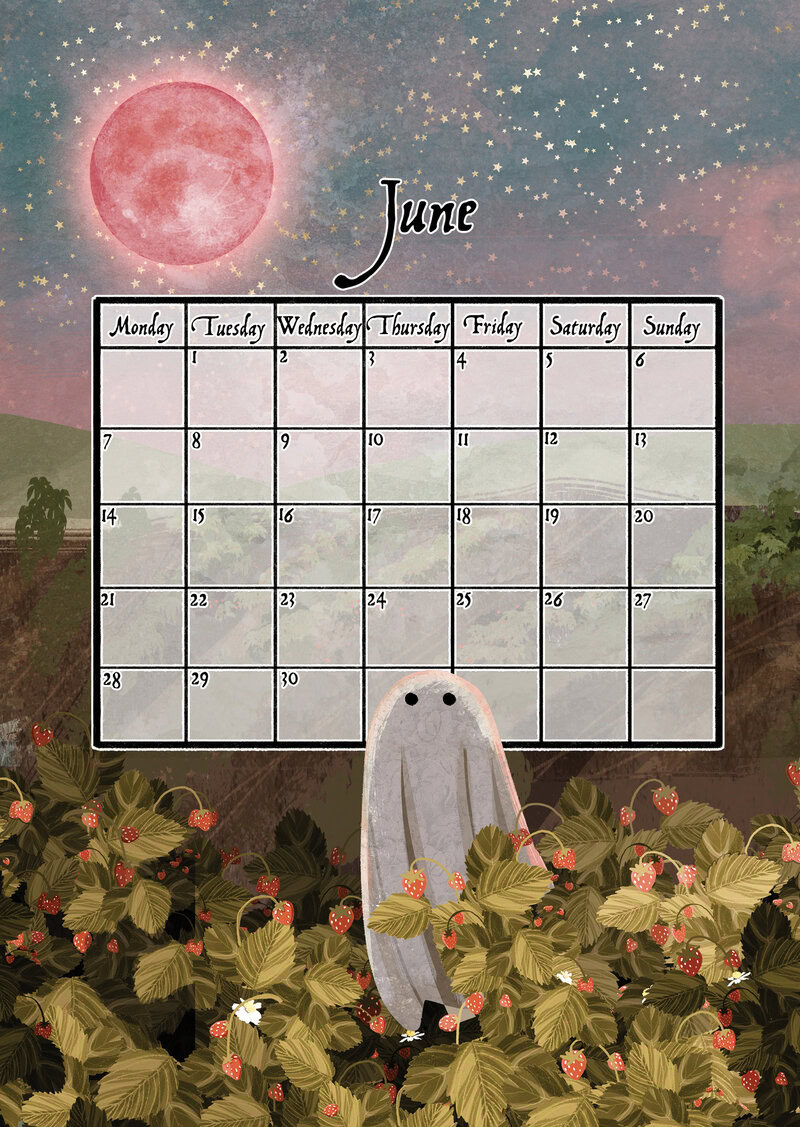 Ghosts of the Moon Calendar 2027 by Katherine Blower