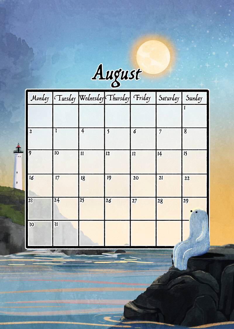 Ghosts of the Moon Calendar 2027 by Katherine Blower