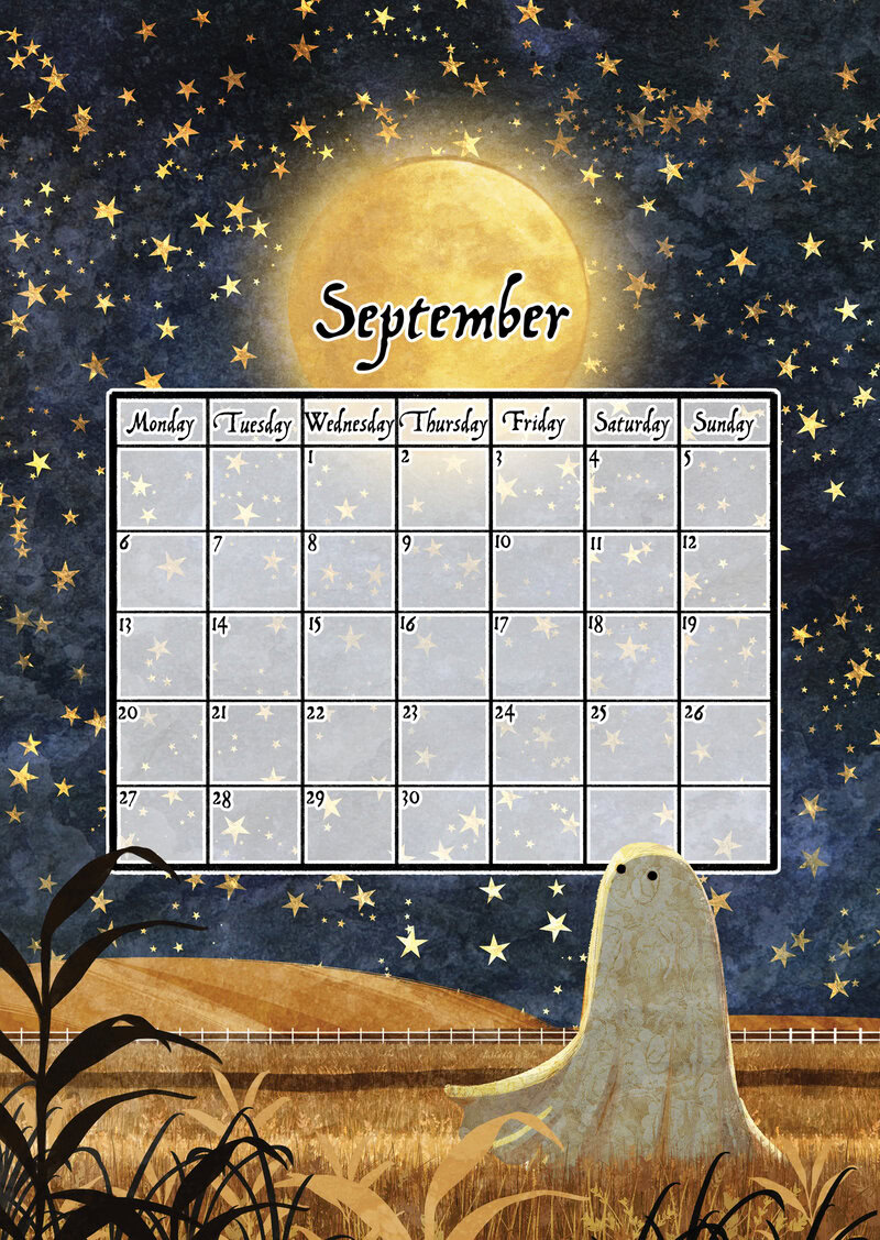 Ghosts of the Moon Calendar 2027 by Katherine Blower