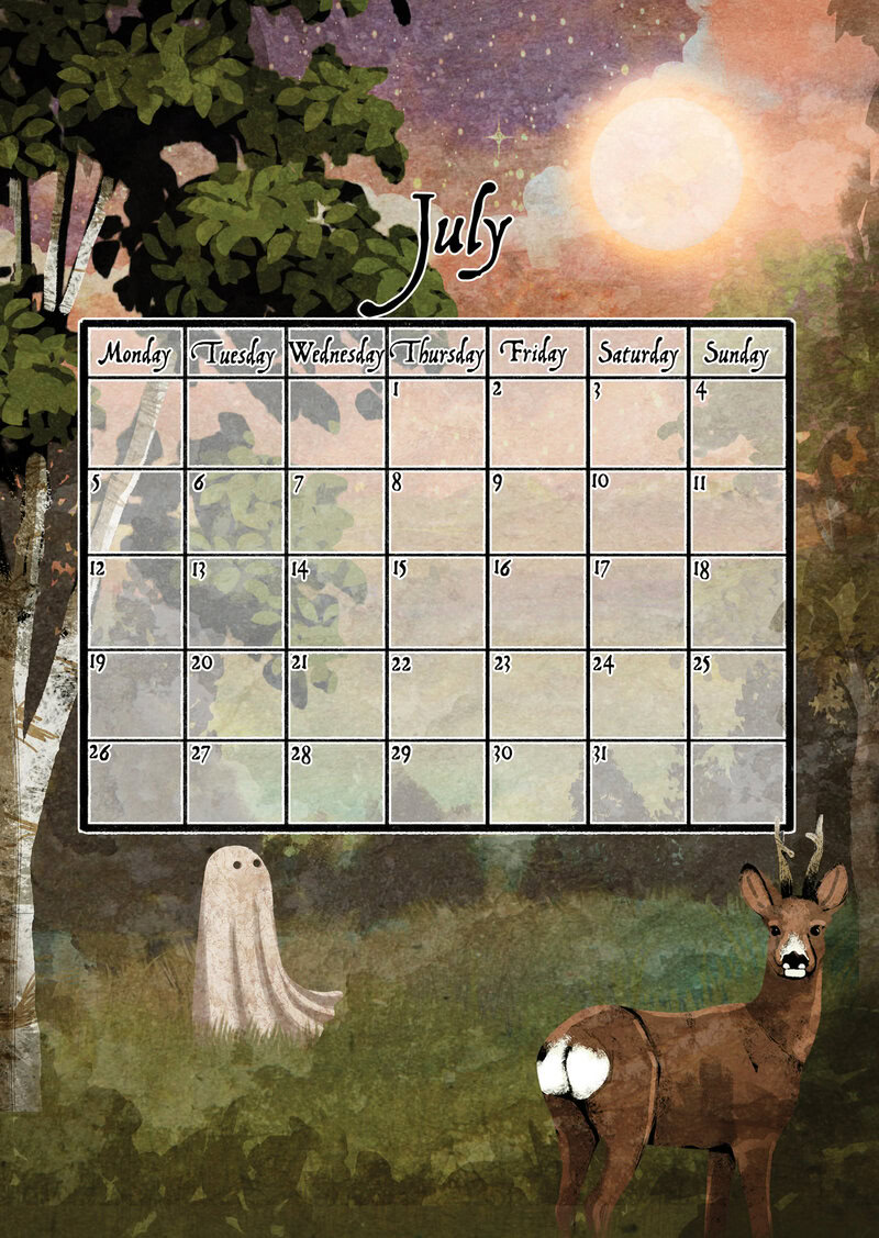Ghosts of the Moon Calendar 2027 by Katherine Blower