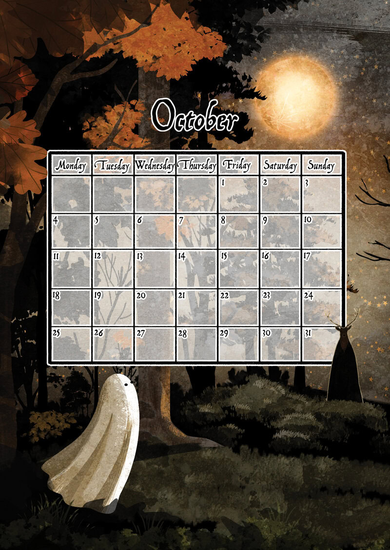 Ghosts of the Moon Calendar 2027 by Katherine Blower
