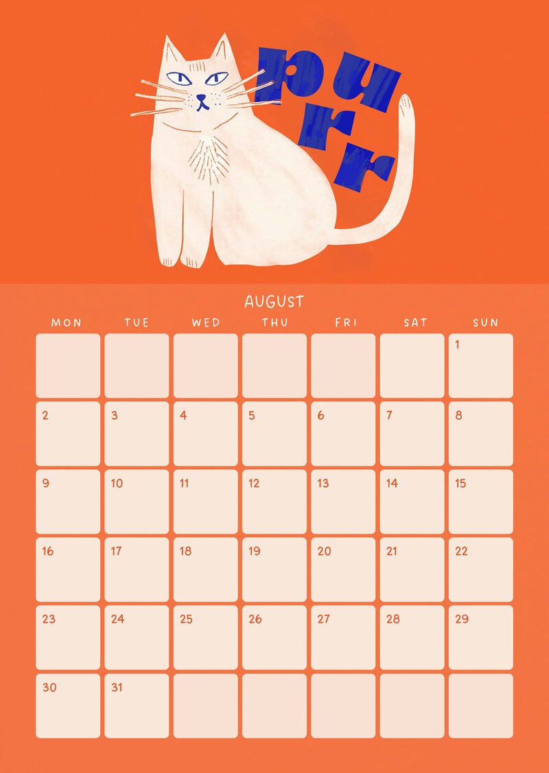 Cat Life Calendar 2027 by ShowMeMars