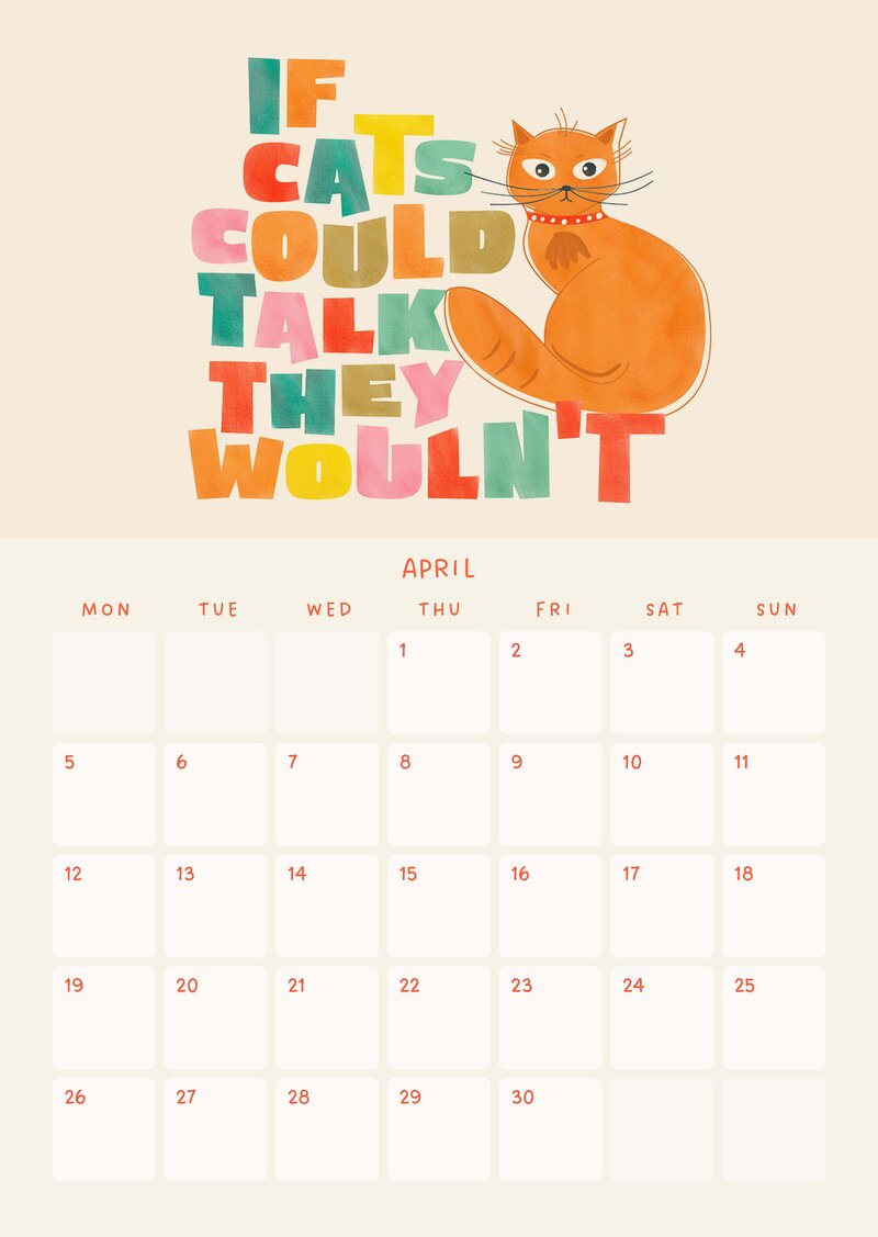 Cat Life Calendar 2027 by ShowMeMars