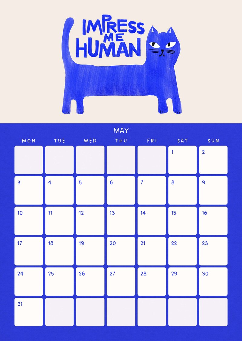 Cat Life Calendar 2027 by ShowMeMars