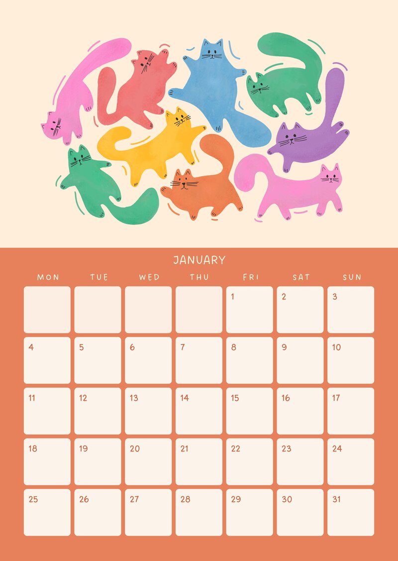 Cat Life Calendar 2027 by ShowMeMars