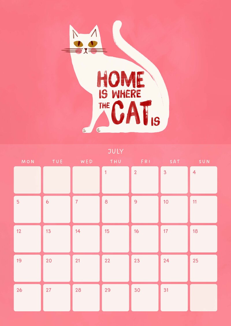 Cat Life Calendar 2027 by ShowMeMars