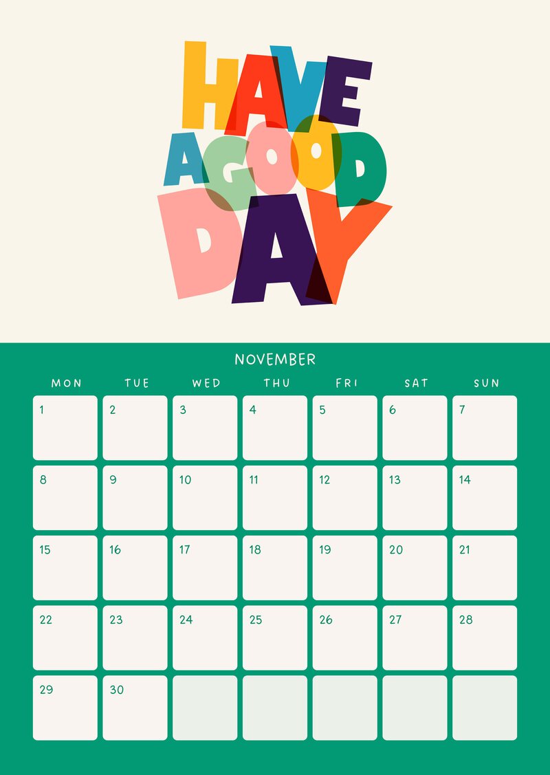 Have a Good Day – Positive Quotes Calendar 2027