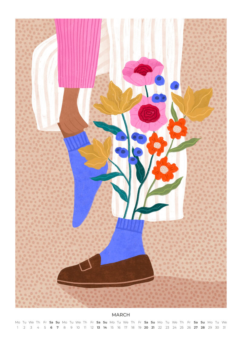 Flowers & Other Stories Calendar 2027 by Bea Müller