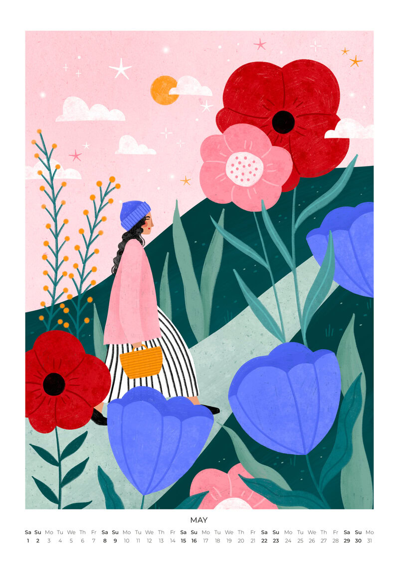 Flowers & Other Stories Calendar 2027 by Bea Müller