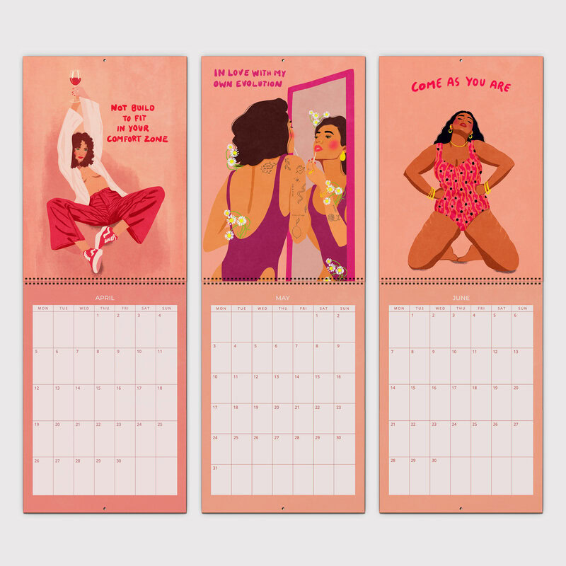 Strong Women Grow & Bloom Wall Planner & Organizer 2027
