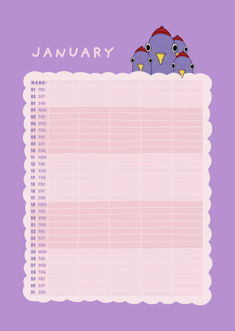 The Soul Hug Club Family Planner 2027 with 5 Columns