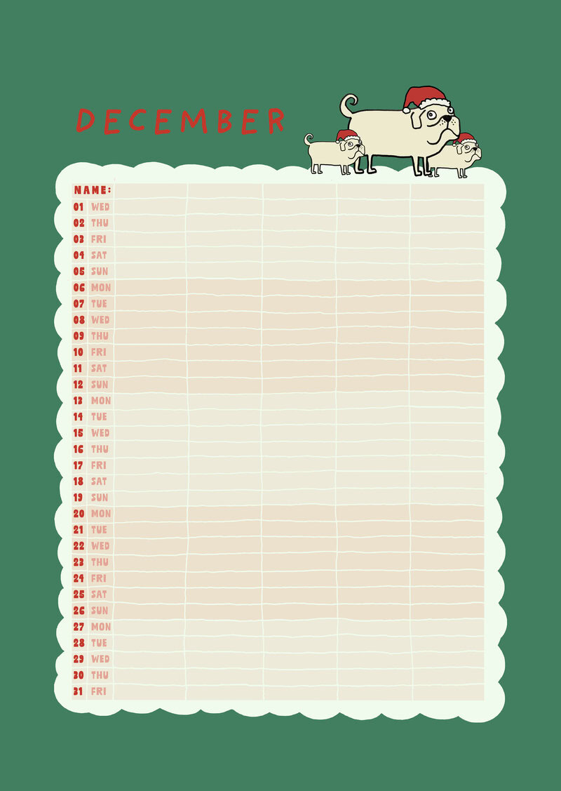 The Soul Hug Club Family Planner 2027 with 5 Columns
