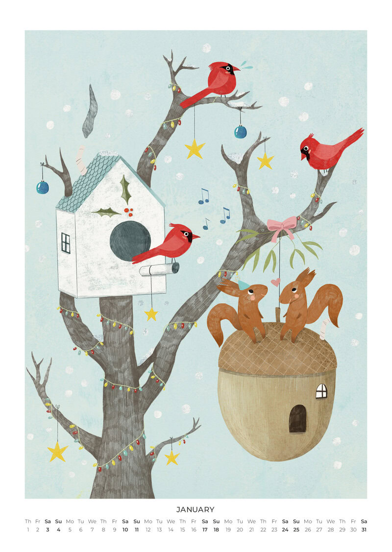 Wilde Tiere Kinderkalender 2026