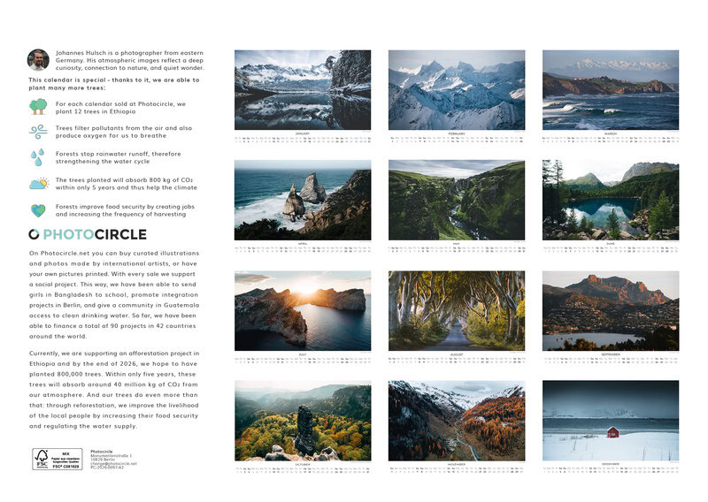 2026 Beautiful Europe Calendar by Johannes Hulsch