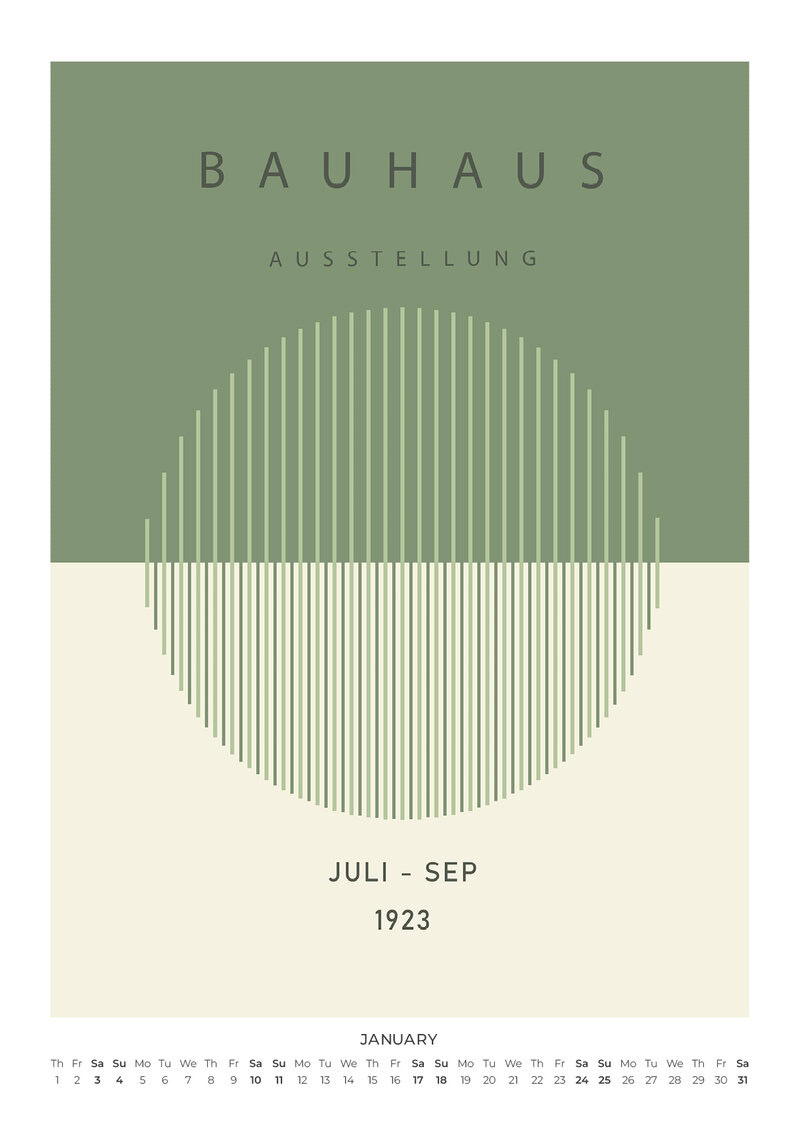 In the Spirit of Bauhaus Kalender 2026