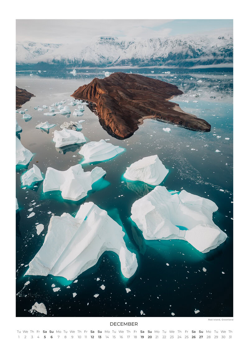 2026 Landscapes from Above Calendar by Lennart Pagel