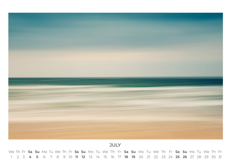 2026 Abstract Seascapes Calendar