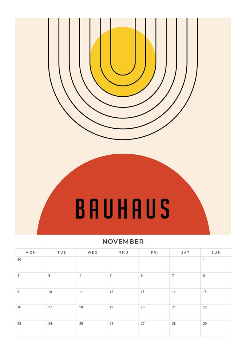Bauhaus Design Planer 2026