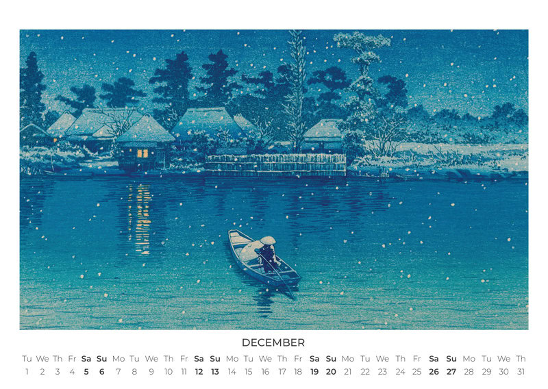 2026 Japanese Art Calendar
