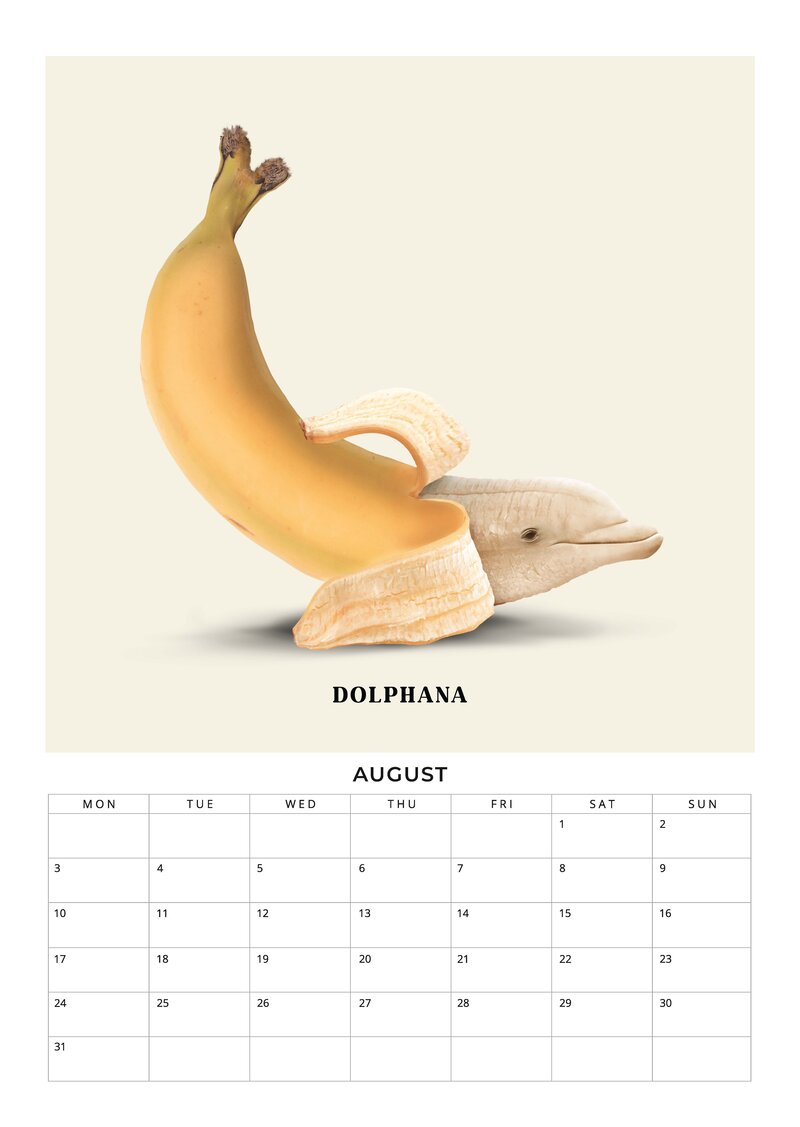 2026 Foodimals Squares Planner & Calendar