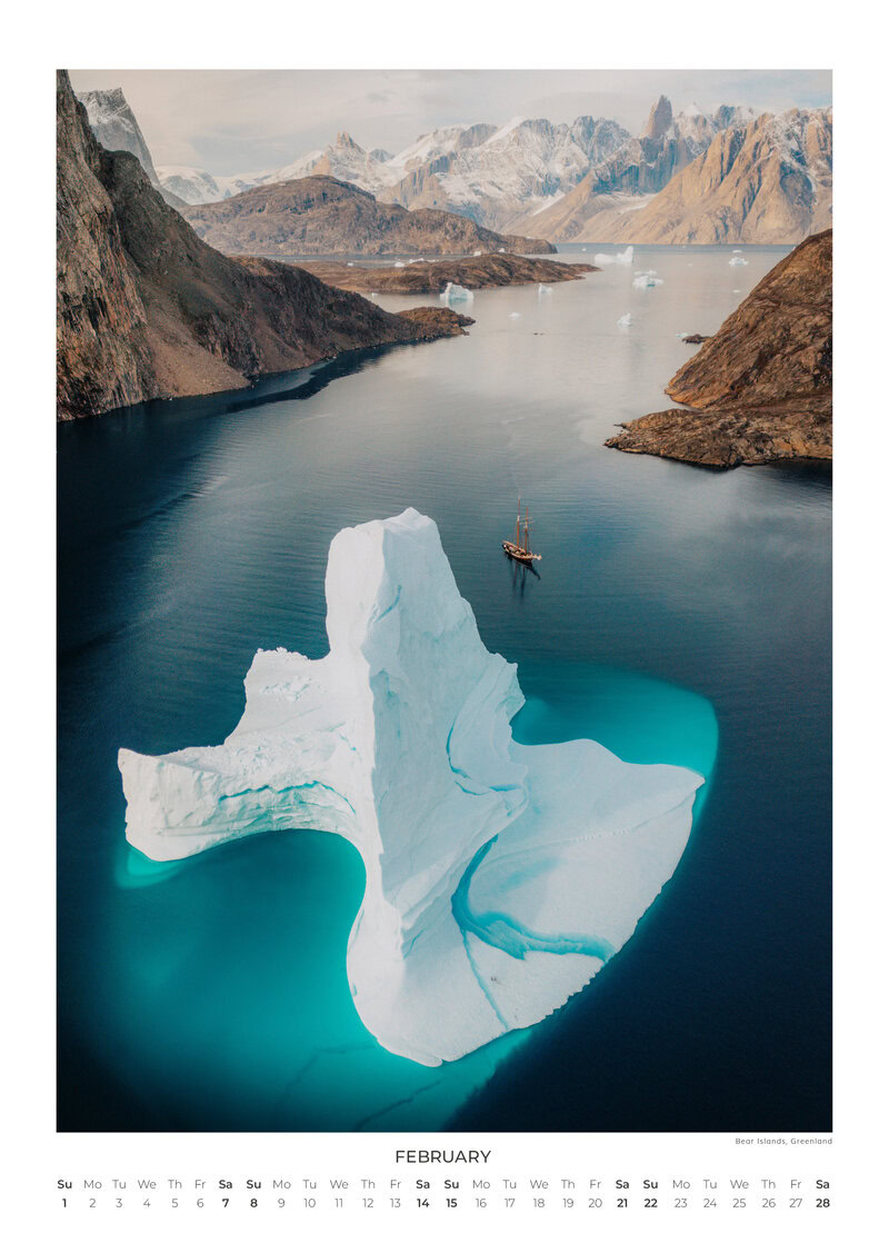 2026 Landscapes from Above Calendar by Lennart Pagel
