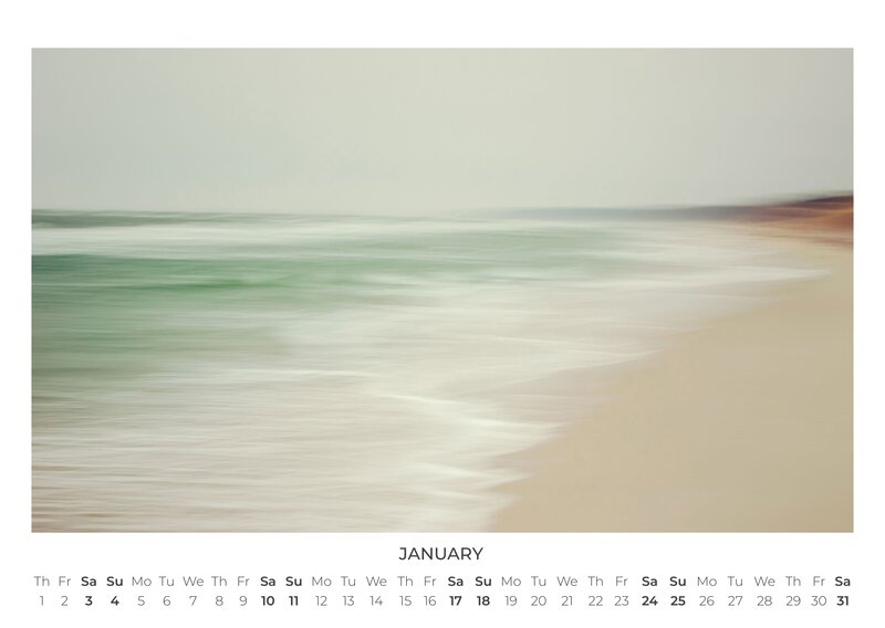 2026 Abstract Seascapes Calendar