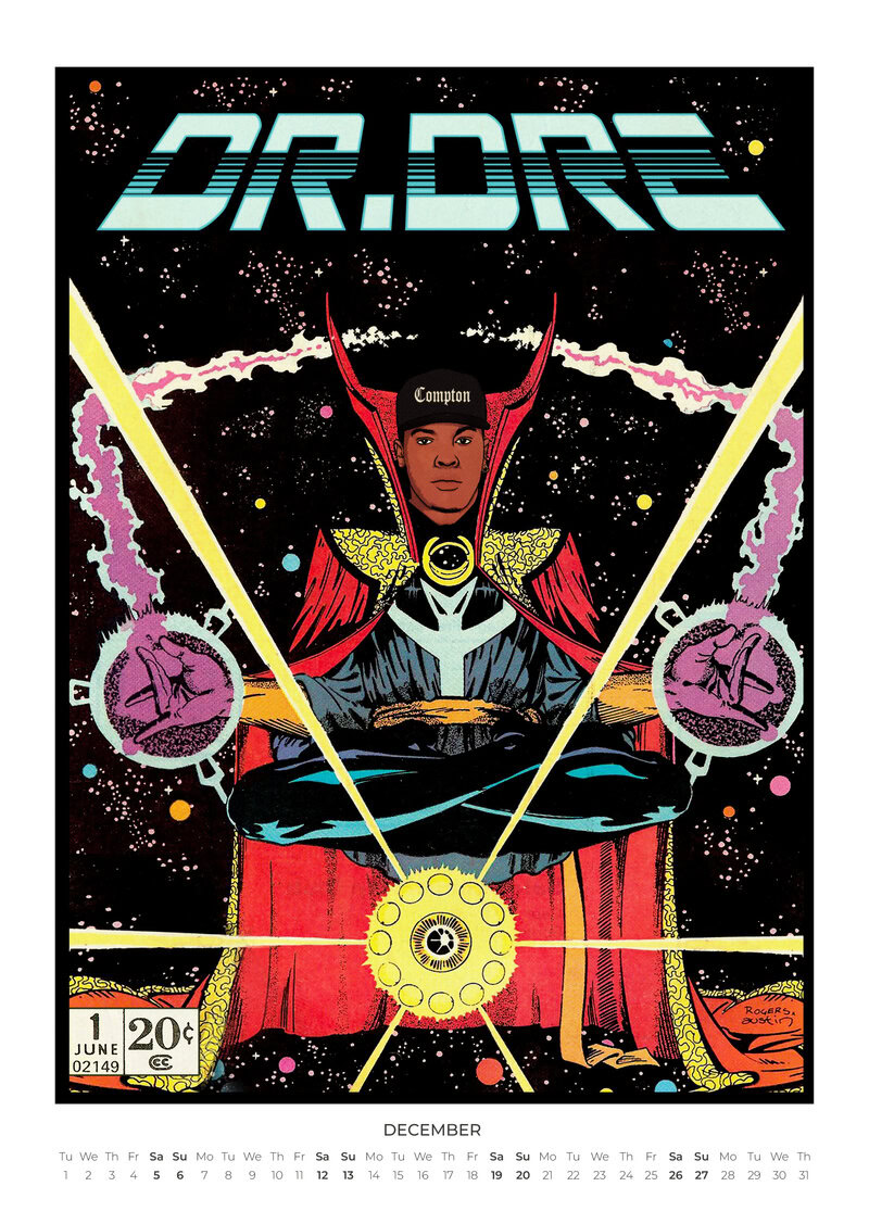 Mic Drops & Comic Shots Hip Hop Legends Kalender 2026