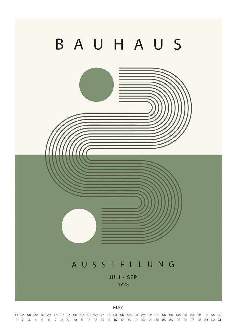 In the Spirit of Bauhaus Kalender 2026