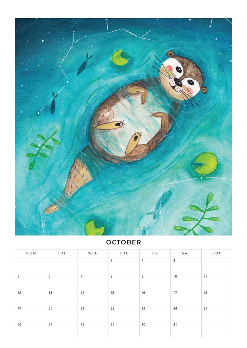 Fröhliche Fantasiewelten Kinderkalender 2026