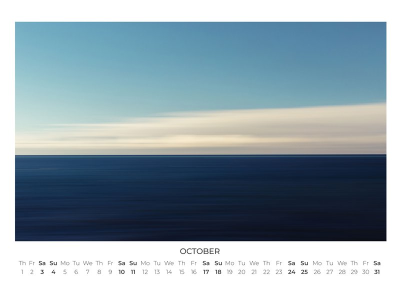 2026 Abstract Seascapes Calendar