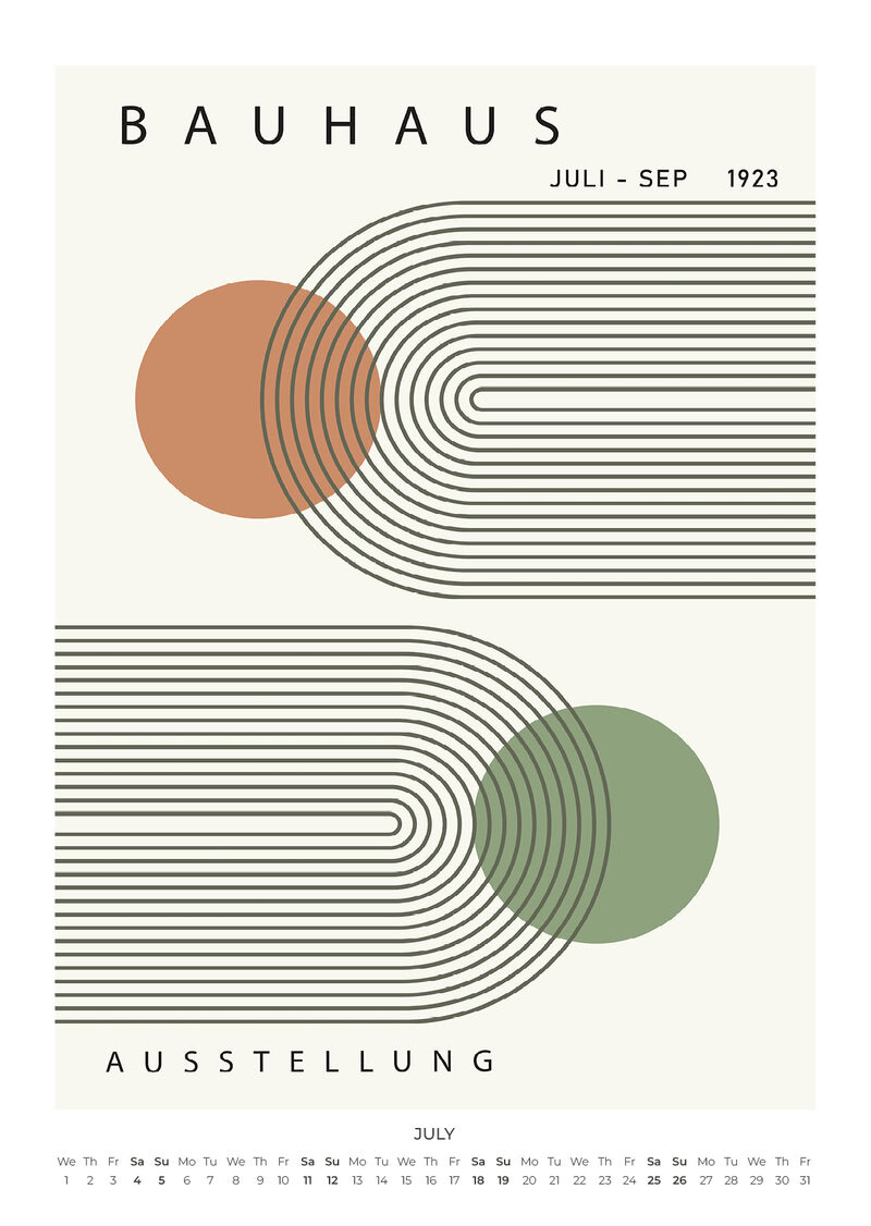 In the Spirit of Bauhaus Kalender 2026