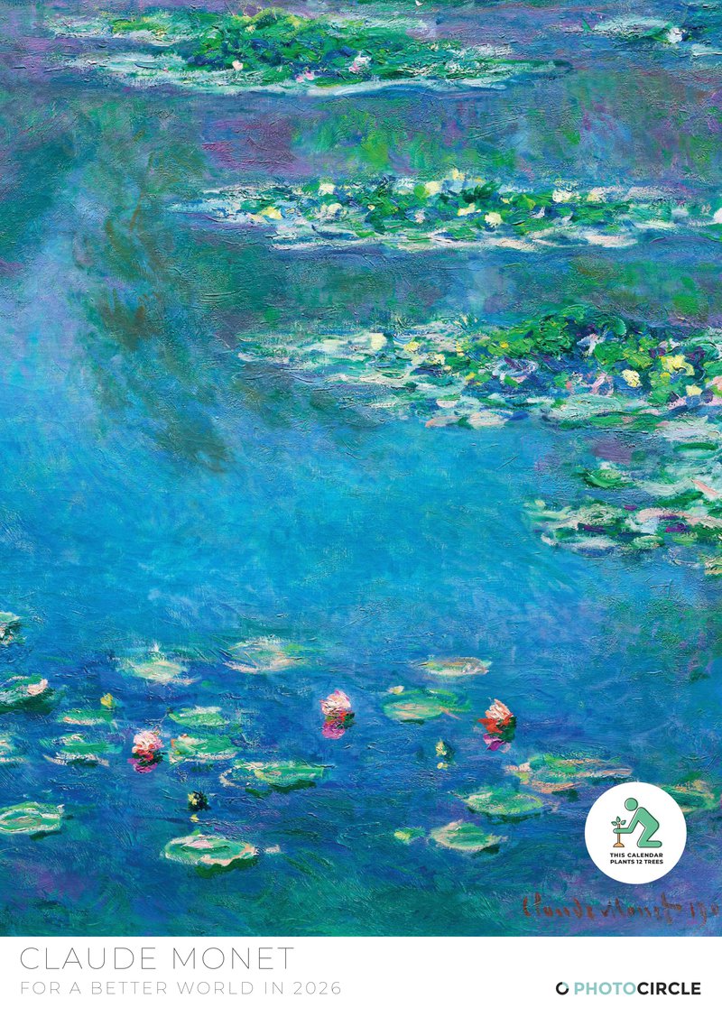 Claude Monet Art Calendar 2026