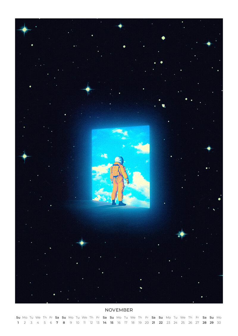 2026 Beyond the Milky Way Calendar by Taudalpoi